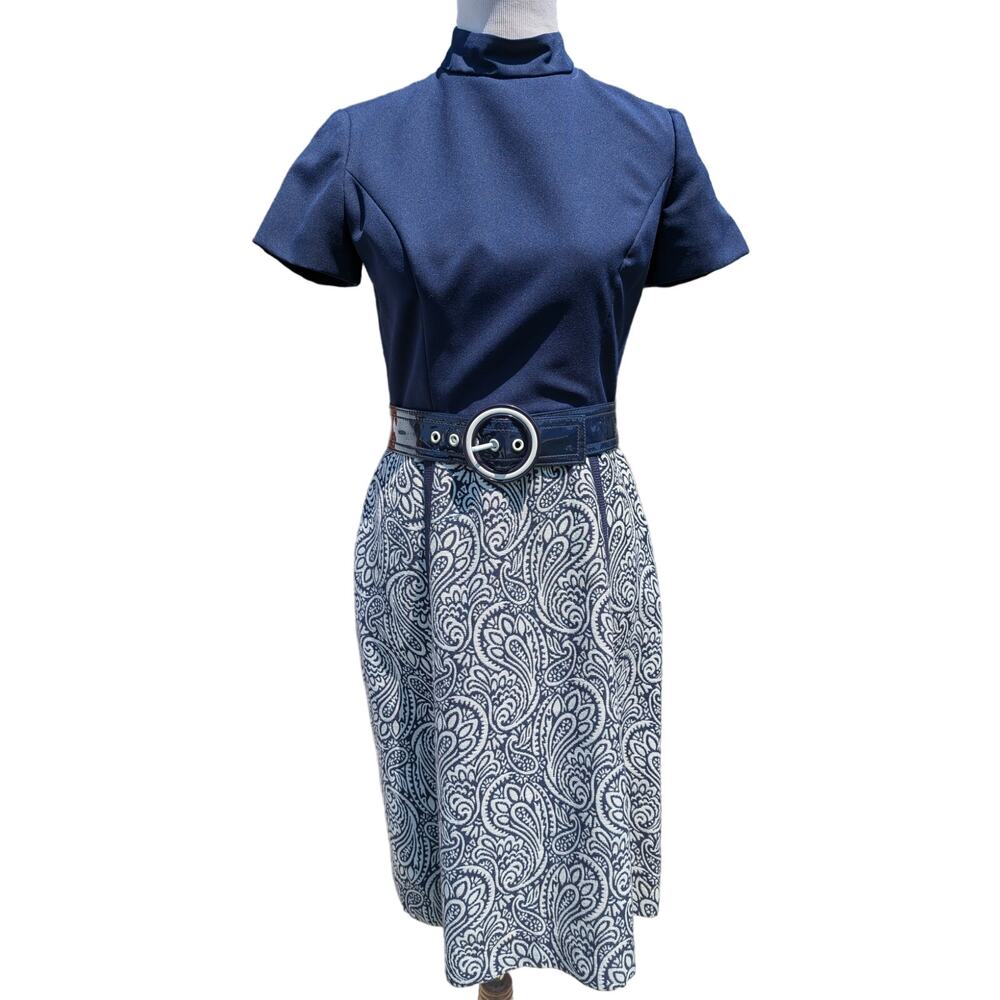 Vintage 1960s Rona New York Short Sleeve Dress